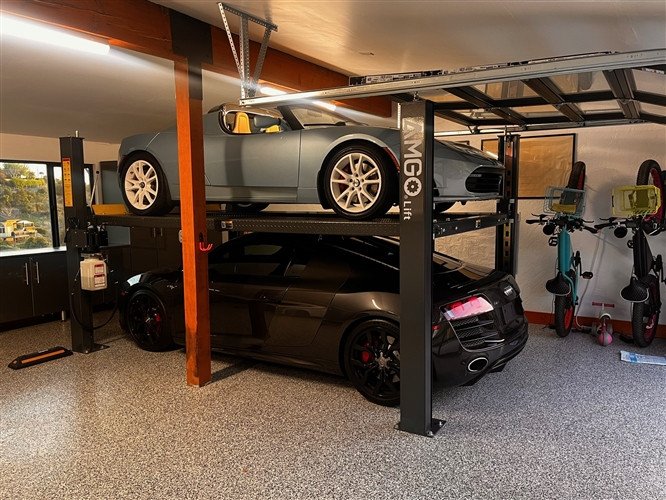 AMGO® Hydraulics 407-P Parking & Service 4 Post Lift 7000 Lbs AMGO® Hydraulics 407-P Parking & Service 4 Post Lift 7000 Lbs