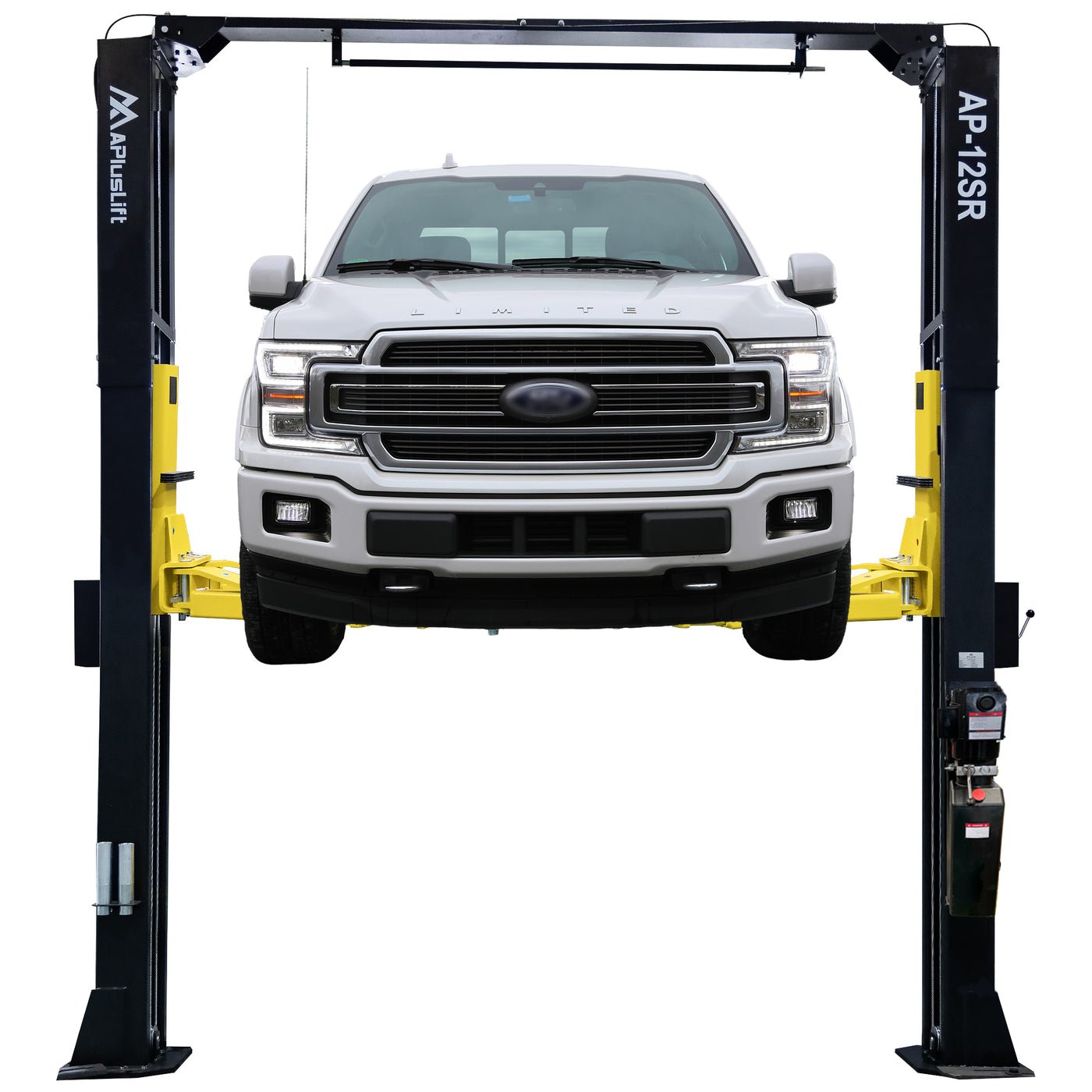 APlusLift 12,000LB 2-Post Overhead Single Release Direct Drive Car Lift with A 3-Year Warranty
