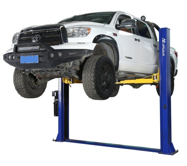 APlusLift 10,000LB 2-Post Floor Plate Heavy Duty Car Lift with 3 Year Warranty