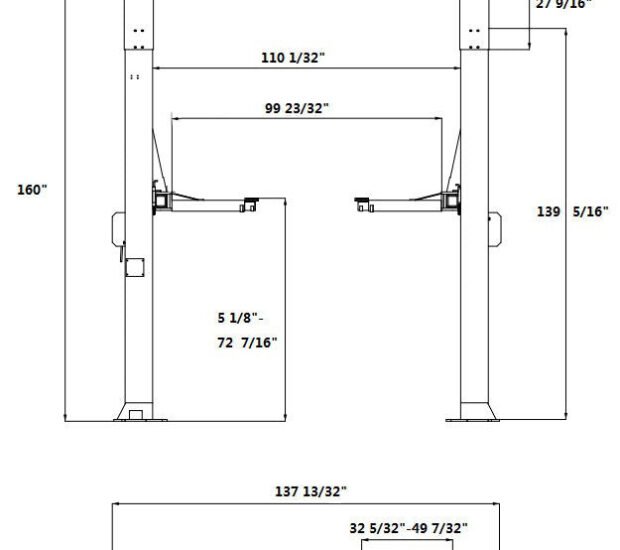 APlusLift 12,000LB 2-Post Overhead Single Release Direct Drive Car Lift with 3 Year Warranty APlusLift 12,000LB 2-Post Overhead Single Release Direct Drive Car Lift with 3 Year Warranty