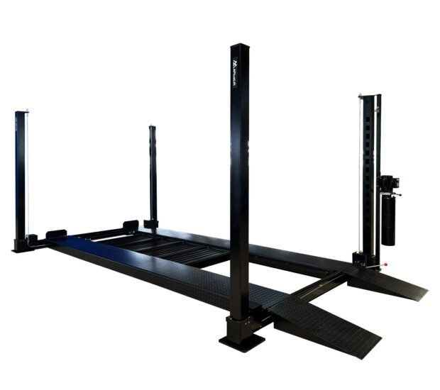 APlusLift 11,000LB 4-Post Portable Parking Storage Service Car Lift APlusLift 11,000LB 4-Post Portable Parking Storage Service Car Lift