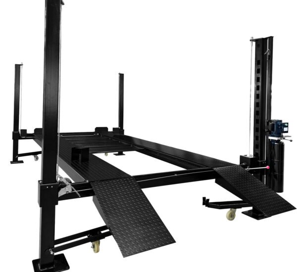 APlusLift 11,000LB 4-Post Portable Parking Storage Service Car Lift APlusLift 11,000LB 4-Post Portable Parking Storage Service Car Lift