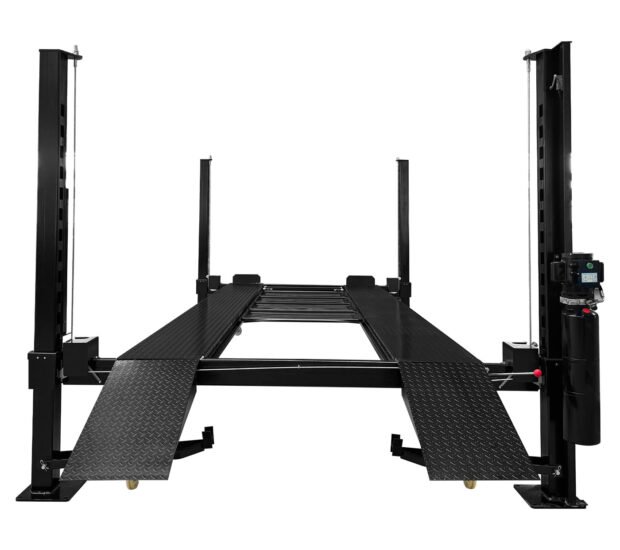 APlusLift 11,000LB 4-Post Portable Parking Storage Service Car Lift APlusLift 11,000LB 4-Post Portable Parking Storage Service Car Lift