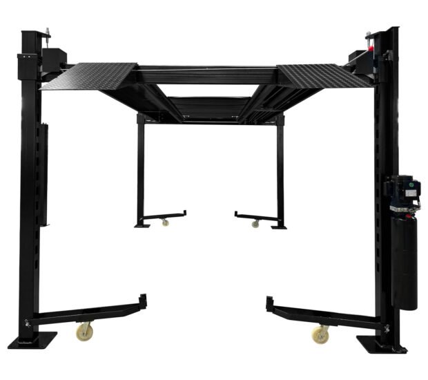 APlusLift 11,000LB 4-Post Portable Parking Storage Service Car Lift APlusLift 11,000LB 4-Post Portable Parking Storage Service Car Lift