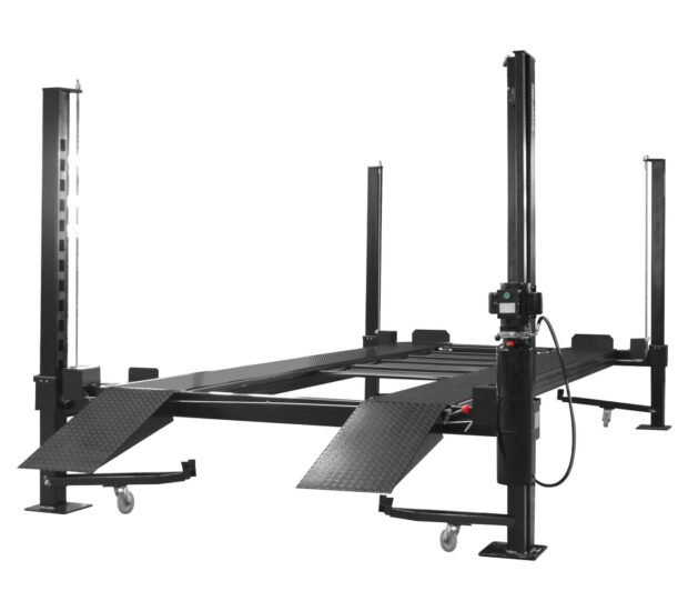 APlusLift 11,000LB 4-Post Portable Parking Storage Service Car Lift APlusLift 11,000LB 4-Post Portable Parking Storage Service Car Lift