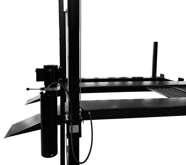 APlusLift 11,000LB 4-Post Portable Parking Storage Service Car Lift APlusLift 11,000LB 4-Post Portable Parking Storage Service Car Lift