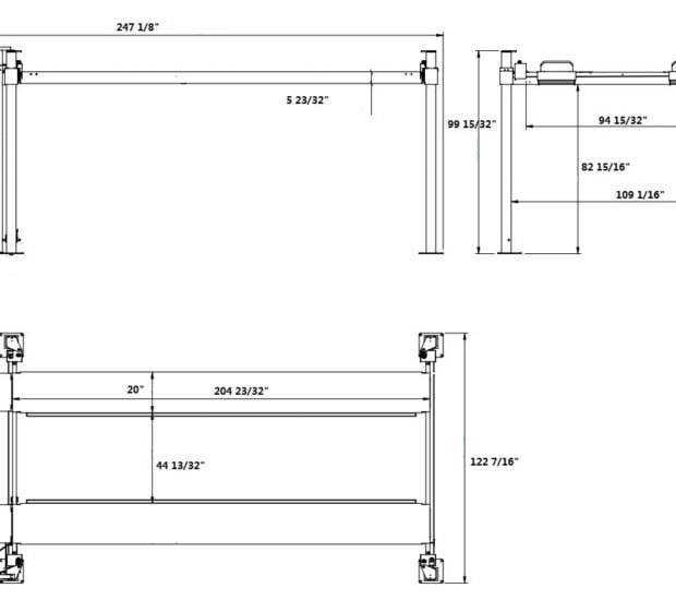 APlusLift 11,000LB 4-Post Portable Parking Storage Service Car Lift APlusLift 11,000LB 4-Post Portable Parking Storage Service Car Lift