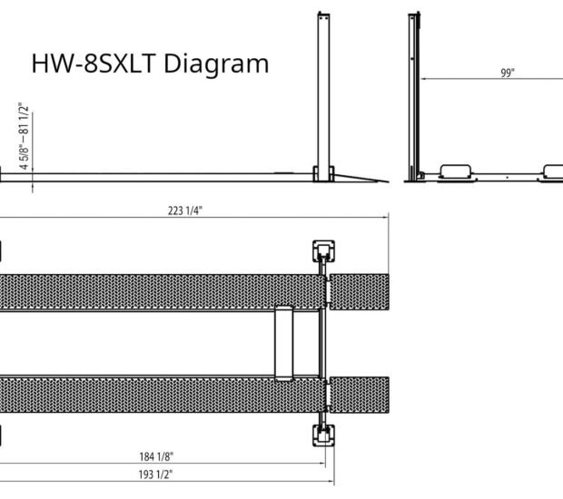 APlusLift 8000LB 4-Post Portable Parking Storage Service Car Lift APlusLift 8000LB 4-Post Portable Parking Storage Service Car Lift