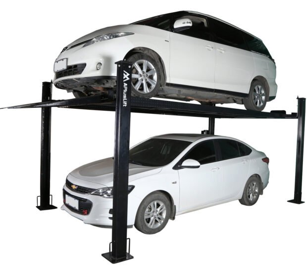 APlusLift 8000LB 4-Post Portable Parking Storage Service Car Lift APlusLift 8000LB 4-Post Portable Parking Storage Service Car Lift