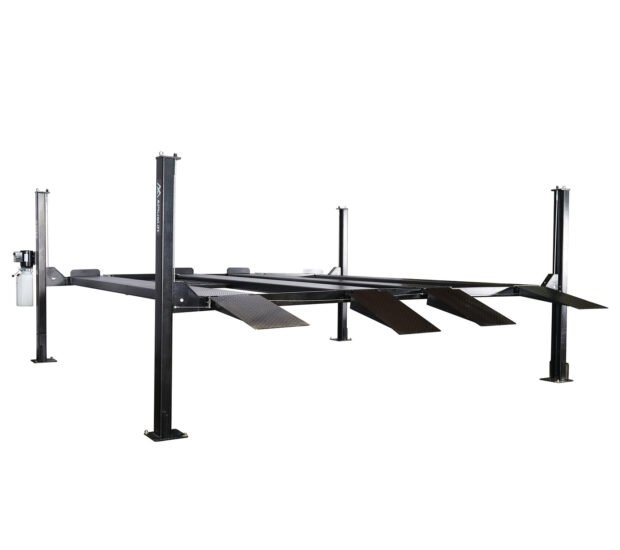 APlusLift 9,000LB 4-Post Double Deck Parking Storage Car Lift APlusLift 9,000LB 4-Post Double Deck Parking Storage Car Lift