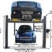 Atlas® 408-SL Premium Service/Parking 4 Post Lift 8,000 Lbs