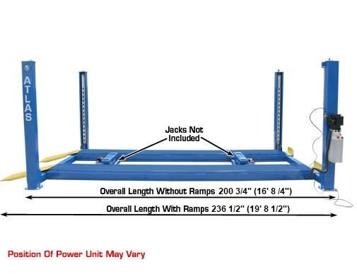 Atlas® 412 Commercial Grade 4 Post Lift 12,000 Lbs Atlas® 412 Commercial Grade 4 Post Lift 12,000 Lbs