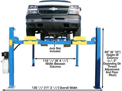 Atlas® 412A Commercial Grade 4 Post Alignment Lift 12,000 Lbs Atlas® 412A Commercial Grade 4 Post Alignment Lift 12,000 Lbs