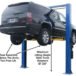 Atlas® 9OHSC-SS Symmetric 2 Post Lift 9,000 Lbs