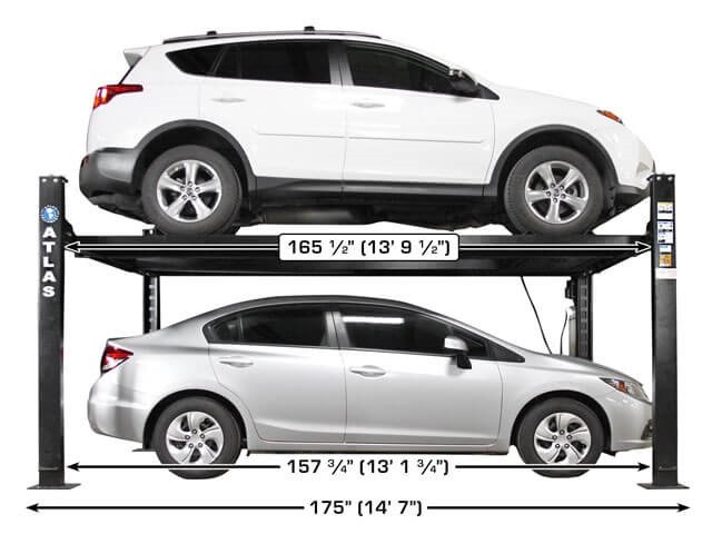 Atlas® Garage Apex 8 ALI Certified 4 Post Parking Lift 8,000 Lbs Atlas® Garage Apex 8 ALI Certified 4 Post Parking Lift 8,000 Lbs