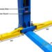 Atlas® BP-10000 Floor Baseplate 2 Post Car Lift 10,000 Lbs