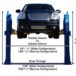 Atlas® BP12000X HD Floor Base-Plate 2 Post Lift 12,000 Lbs