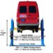 Atlas® BP12000X HD Floor Base-Plate 2 Post Lift 12,000 Lbs