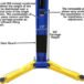 Atlas® OH-10X Ex-Tall/Ex-Wide 2 Post Lift 10,000 Lbs