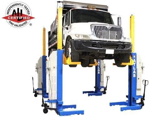 Atlas® ML-4034BC ALI Battery Powered Mobile Column Lift System 74,000 Lbs Atlas® ML-4034BC ALI Battery Powered Mobile Column Lift System 74,000 Lbs