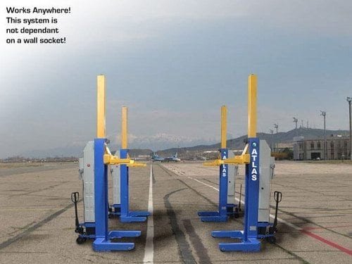 Atlas® ML-4034BC ALI Battery Powered Mobile Column Lift System 74,000 Lbs Atlas® ML-4034BC ALI Battery Powered Mobile Column Lift System 74,000 Lbs