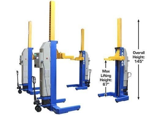 Atlas® ML-4034BC ALI Battery Powered Mobile Column Lift System 74,000 Lbs Atlas® ML-4034BC ALI Battery Powered Mobile Column Lift System 74,000 Lbs