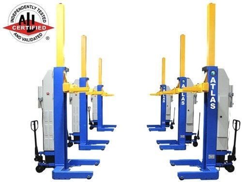 Atlas® ML-6051BC ALI Battery Powered Mobile Column Lift System 111,000 Lbs