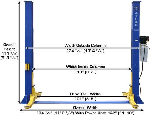 Atlas® 9KBP Floor Base-Plate 2 Post Lift 9,000 Lbs Atlas® 9KBP Floor Base-Plate 2 Post Lift 9,000 Lbs