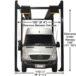 Atlas® ST-7000 Super Tall 4 Post Lift 7,000 Lbs