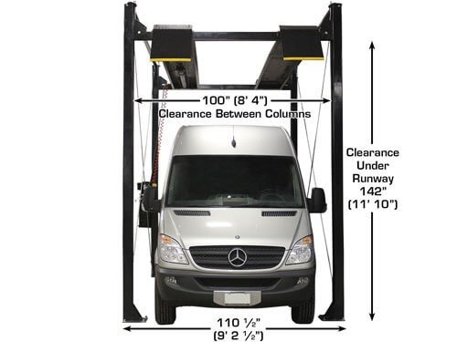 Atlas® ST-7000 Super Tall 4 Post Lift 7,000 Lbs Atlas® ST-7000 Super Tall 4 Post Lift 7,000 Lbs