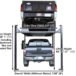 Atlas® Garage Pro 8000 Ext-L Ex-Tall Ex-Long Service/Parking 4 Post Lift 8,000 Lbs