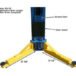Atlas® PV12PX Adj Height Ex-Wide/Ex-Tall 2 Post Lift 12,000 Lbs