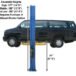 Atlas® PV12PX Adj Height Ex-Wide/Ex-Tall 2 Post Lift 12,000 Lbs