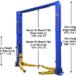 Atlas® Platinum PVL12 ALI Certified 2 Post Lift 12,000 Lbs