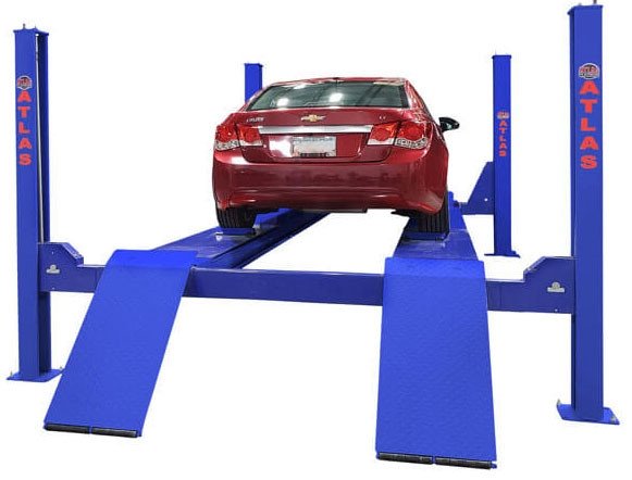 Atlas® Platinum PVL14OF-EXT ALI Certified Open Front 4 Post Alignment Lift 14,000 Lbs