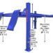 Atlas® Platinum PVL14OF-EXT ALI Certified Open Front 4 Post Alignment Lift 14,000 Lbs