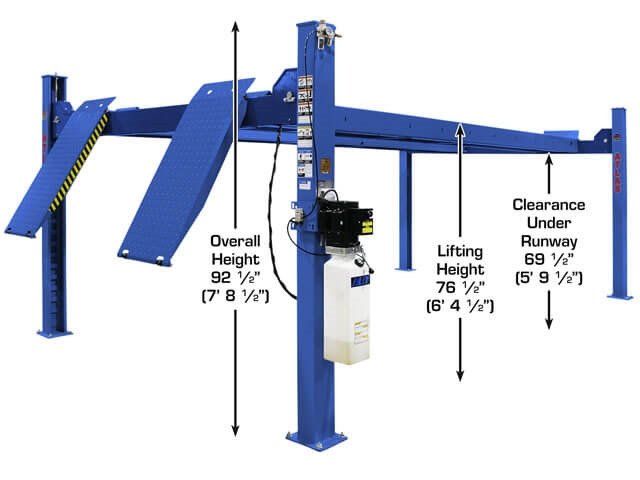 Atlas® Platinum AP-PVL14 ALI Certified 4 Post Lift 14,000 Lbs Atlas® Platinum AP-PVL14 ALI Certified 4 Post Lift 14,000 Lbs