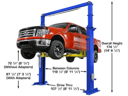 Atlas® Platinum PVL15 ALI Certified 2 Post Lift 15,000 Lbs