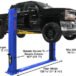 Atlas® Platinum PVL-9BP ALI Certified Base-Plate 2 Post Lift 9,000 Lbs