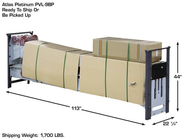 Atlas® Platinum PVL-9BP ALI Certified Base-Plate 2 Post Lift 9,000 Lbs Atlas® Platinum PVL-9BP ALI Certified Base-Plate 2 Post Lift 9,000 Lbs