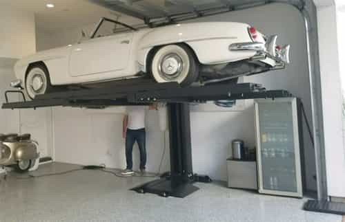 Auto Lift AL-SP-6K-SS 6000 Lb. Single Column Car Storage Lift Auto Lift AL-SP-6K-SS 6000 Lb. Single Column Car Storage Lift