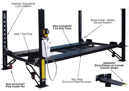 Auto Lift Car-Park-8P Storage Lift 8K Lb 4 Post Parking Lift Auto Lift Car-Park-8P Storage Lift 8K Lb 4 Post Parking Lift