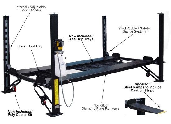 Auto Lift Car-Park-8-PlusP Extra Tall 8K Lb Car Storage Parking Lift Auto Lift Car-Park-8-PlusP Extra Tall 8K Lb Car Storage Parking Lift