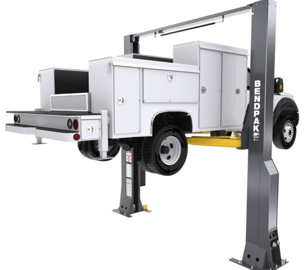 BendPak, 16000lb Capacity Clearfloor High-Rise 168in. Height, Capacity 16000 lb, Max. Rise 6.8 ft, Horsepower 2 HP, Model# 16AP BendPak, 16000lb Capacity Clearfloor High-Rise 168in. Height, Capacity 16000 lb, Max. Rise 6.8 ft, Horsepower 2 HP, Model# 16AP