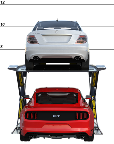 BendPak Autostacker™ A6S Scissors Parking Lift Platform 6,000 Lb W/Power Unit Console BendPak Autostacker™ A6S Scissors Parking Lift Platform 6,000 Lb W/Power Unit Console