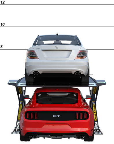 BendPak Autostacker™ A6S Scissors Parking Lift Platform 6,000 Lb W/Power Unit Console BendPak Autostacker™ A6S Scissors Parking Lift Platform 6,000 Lb W/Power Unit Console