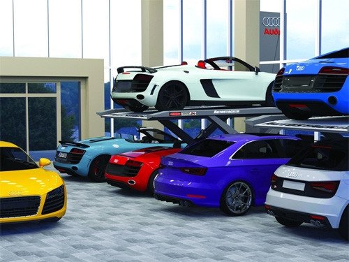 BendPak Autostacker™ A6W Ex-Wide Scissors Parking Lift Platform 6,000 Lb W/Power Unit Console BendPak Autostacker™ A6W Ex-Wide Scissors Parking Lift Platform 6,000 Lb W/Power Unit Console