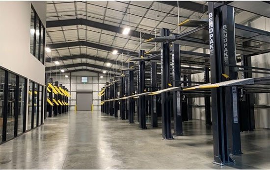 BendPak HD-973PX 9,000 & 7,000 Lb. Capacity Tri-Level Parking Lift - Extended / High Lift BendPak HD-973PX 9,000 & 7,000 Lb. Capacity Tri-Level Parking Lift - Extended / High Lift