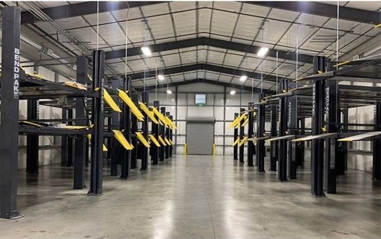 BendPak HD-973PX 9,000 & 7,000 Lb. Capacity Tri-Level Parking Lift - Extended / High Lift BendPak HD-973PX 9,000 & 7,000 Lb. Capacity Tri-Level Parking Lift - Extended / High Lift