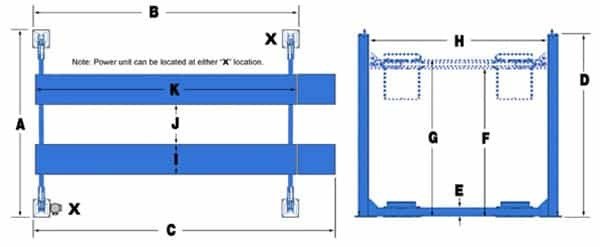 BendPak HDS-40 Heavy-Duty ALI 4 Post Tuck Lift 40,000 Lb. - New Gray BendPak HDS-40 Heavy-Duty ALI 4 Post Tuck Lift 40,000 Lb. - New Gray